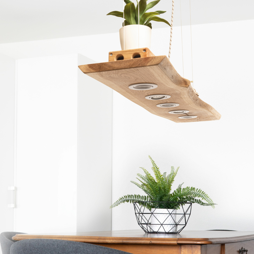 Hängelampe Mit Holz